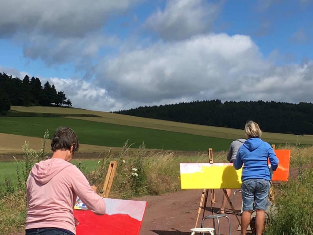 Painting course on location