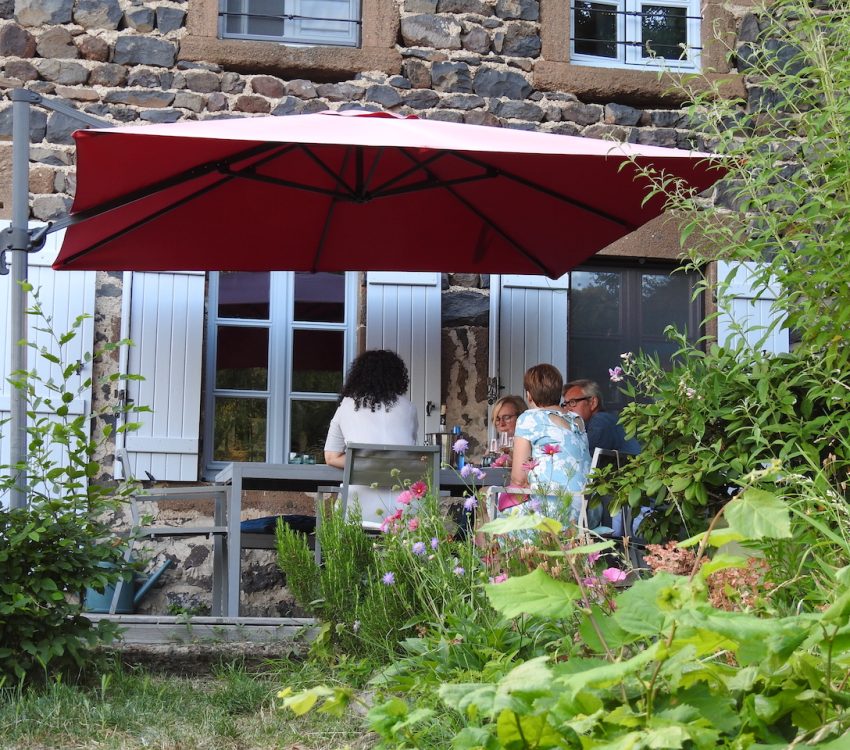 op terras intiem